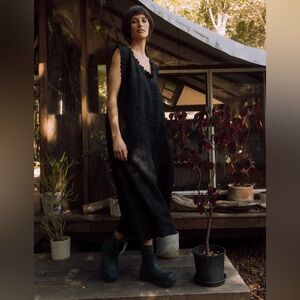 Dazed but Amazed linen heritage slip dress